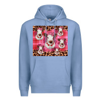 Colony Blue calf valentines tumbler Premium Hoodie - JahusDesignShop
