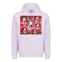 Lilac calf valentines tumbler Premium Hoodie - JahusDesignShop