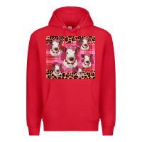 Red calf valentines tumbler Premium Hoodie - JahusDesignShop