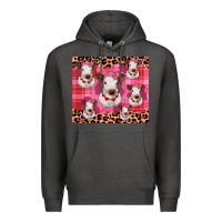 Charcoal Heather calf valentines tumbler Premium Hoodie - JahusDesignShop