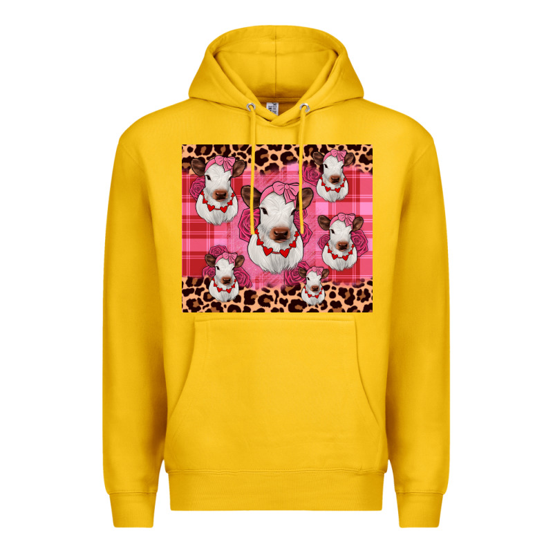 Calf Valentines Tumbler Premium Hoodie by JahusDesignShop | Teevron