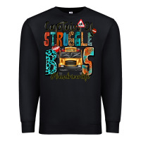 Black captain of struggle bus busdriver life Premium Sweatshirt - texasbilliewilder