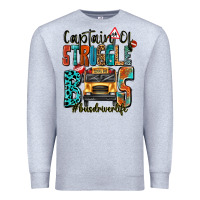 Heather Grey captain of struggle bus busdriver life Premium Sweatshirt - texasbilliewilder