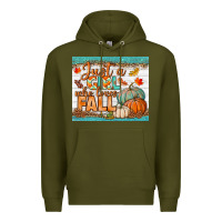 Army Green Just A Girl Who Loves Fall Mousepad Premium Hoodie - BundleAndBundleShop