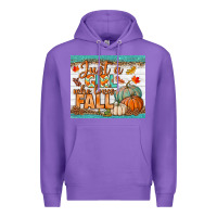 Purple Just A Girl Who Loves Fall Mousepad Premium Hoodie - BundleAndBundleShop