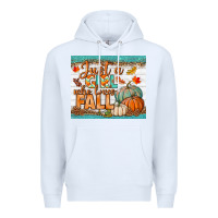 White Just A Girl Who Loves Fall Mousepad Premium Hoodie - BundleAndBundleShop
