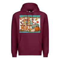 Burgundy Just A Girl Who Loves Fall Mousepad Premium Hoodie - BundleAndBundleShop