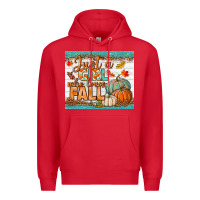 Red Just A Girl Who Loves Fall Mousepad Premium Hoodie - BundleAndBundleShop