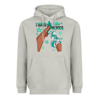 Moon Dust Teal I Have Two Moods Afro Girl Sneakers Heavyweight Hoodie - texasbilliewilder