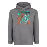 Storm Teal I Have Two Moods Afro Girl Sneakers Heavyweight Hoodie - texasbilliewilder