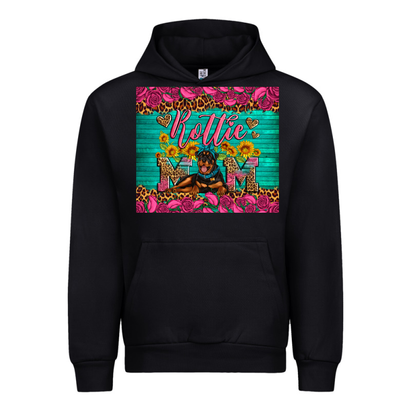 Rottie Mom With Roses Urban Hoodie by Artiststas | Teevron