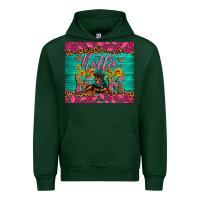 Forest Green Rottie mom with roses Urban Hoodie - Artiststas