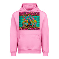 Fuchsia Pink Rottie mom with roses Urban Hoodie - Artiststas