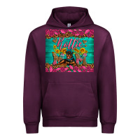 Mauve Wine Rottie mom with roses Urban Hoodie - Artiststas