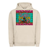 Pigment French Oak Rottie mom with roses Urban Hoodie - Artiststas