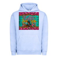 Pigment Grape Ice Rottie mom with roses Urban Hoodie - Artiststas