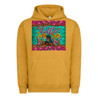 Pigment Peanut Butter Rottie mom with roses Urban Hoodie - Artiststas