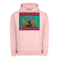 Pigment Salmon Rottie mom with roses Urban Hoodie - Artiststas