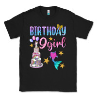 Black Birthday Girl 9 Classic Tee - BundleAndBundleShop