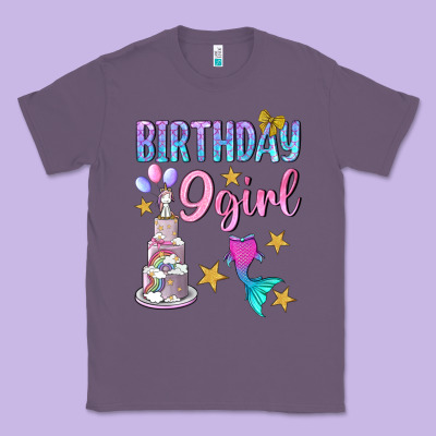 Birthday Girl 9 Classic Tee Designed By Bundleandbundleshop