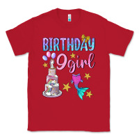 Red Birthday Girl 9 Classic Tee - BundleAndBundleShop