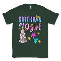 Sports Green Birthday Girl 9 Classic Tee - BundleAndBundleShop