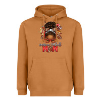 Meerkat american football mom red and silver afro messy bu Heavyweight Hoodie - texasbilliewilder