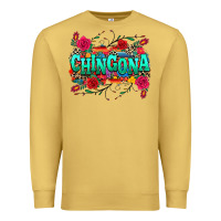 Antique Gold chingona Premium Sweatshirt - texasbilliewilder