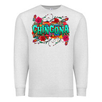Oatmeal Heather chingona Premium Sweatshirt - texasbilliewilder