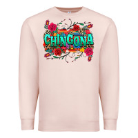 Pale Pink chingona Premium Sweatshirt - texasbilliewilder