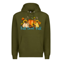 Army Green Fall Sweet Fall Premium Hoodie - Artiststas