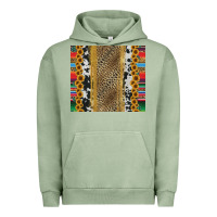 Pigment Oil Green western serape cowhide Urban Hoodie - Jasminsmagicworld