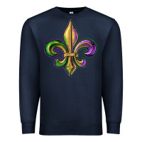 Navy fleur de lis Premium Sweatshirt - RanaPortraitStore