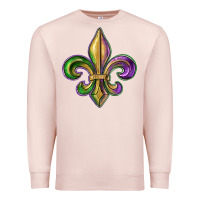 Pale Pink fleur de lis Premium Sweatshirt - RanaPortraitStore