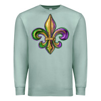 Seafoam fleur de lis Premium Sweatshirt - RanaPortraitStore