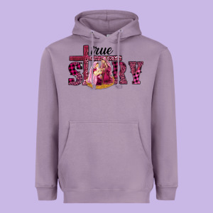 Pink Christmas True Story Holy Family Heavyweight Hoodie Designed By Ranaportraitstore