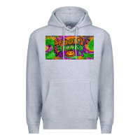 Heather Grey spooky license plate Premium Hoodie - BundleAndBundleShop
