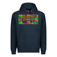Navy spooky license plate Premium Hoodie - BundleAndBundleShop