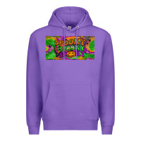 Purple spooky license plate Premium Hoodie - BundleAndBundleShop