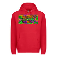 Red spooky license plate Premium Hoodie - BundleAndBundleShop