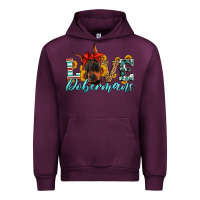 Mauve Wine love dobermans Urban Hoodie - Artiststas