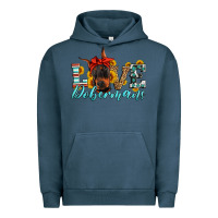 Pigment Midnight Navy love dobermans Urban Hoodie - Artiststas