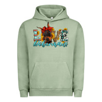 Pigment Oil Green love dobermans Urban Hoodie - Artiststas