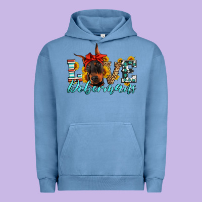 Love Dobermans Urban Hoodie Designed By Artiststas