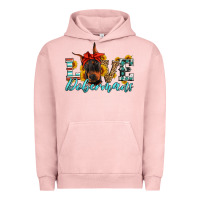 Pigment Salmon love dobermans Urban Hoodie - Artiststas