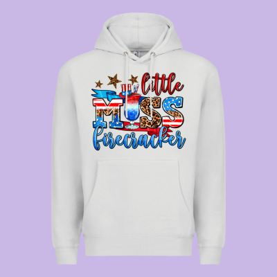 Little Miss Firecracker Premium Hoodie Designed By Adodesignshop