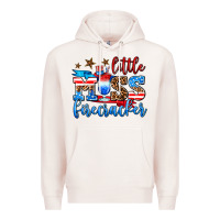 Pale Pink little miss firecracker Premium Hoodie - AdoDesignShop