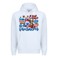 White little miss firecracker Premium Hoodie - AdoDesignShop