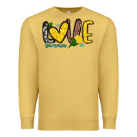 Antique Gold love summer lemon Premium Sweatshirt - Zillion Design Studio