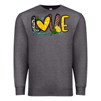Charcoal Heather love summer lemon Premium Sweatshirt - Zillion Design Studio